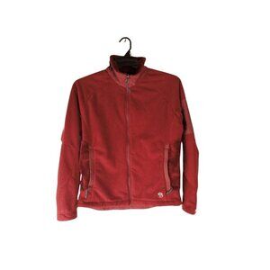 Mountain Hardwear Women's Red Soft Fleece Zip Up Jacket Size Medium